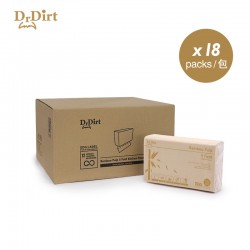 Dr.Dirt 迷你廚房浴室食品級竹漿抹手紙廚房紙 膠袋包裝  (18包1箱)  